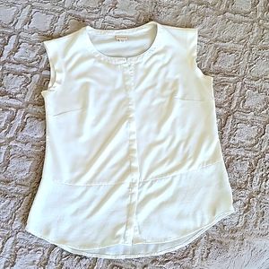 White Sleeveless Blouse